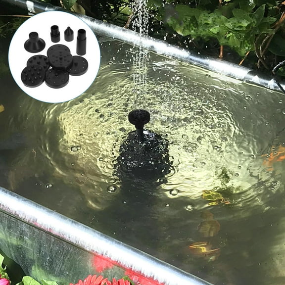 Raindrops 3 Sets of Solar Powered Bird Bath Fountain Pump Kit Floating Fountain Nozzles Heads Plastic Fountain Water Spray Heads For Small Gardens And Fish Tanks