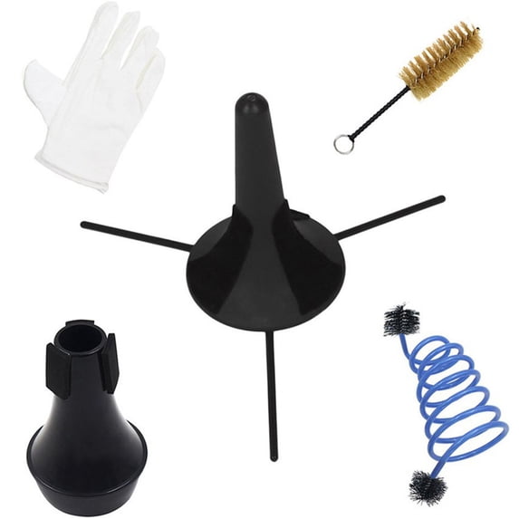 Raindrops 3 Sets Trombone Cleaning Kit Cornet Musical Instrument Maintenance Accessory
