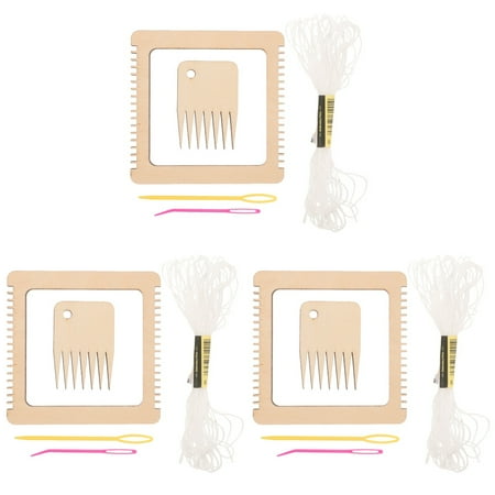 Raindrops 3 Sets of Weaving Kit Handcraft Mini Weaving Set Woven Machine Tools Set