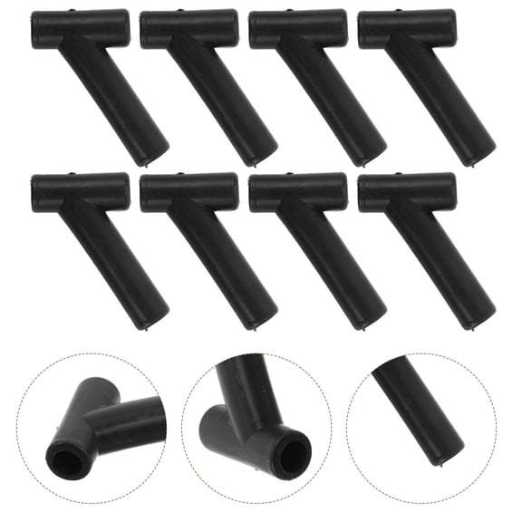 FOMIYES Kite Accessories Fomiyes 3 Way Connectors Black Plastic for DIY and Enhanced Flight 10Pcs