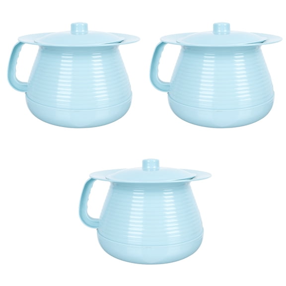 Raindrops 3 pcs Adult Urinal Pail Pot Urinal Container Portable Adult Urinal Bottle Spittoon with Lid