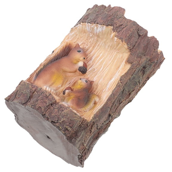 Raindrops 3 pcs Outdoor Decoration Solar Light Stump Squirrel Light Night Yard Decoration