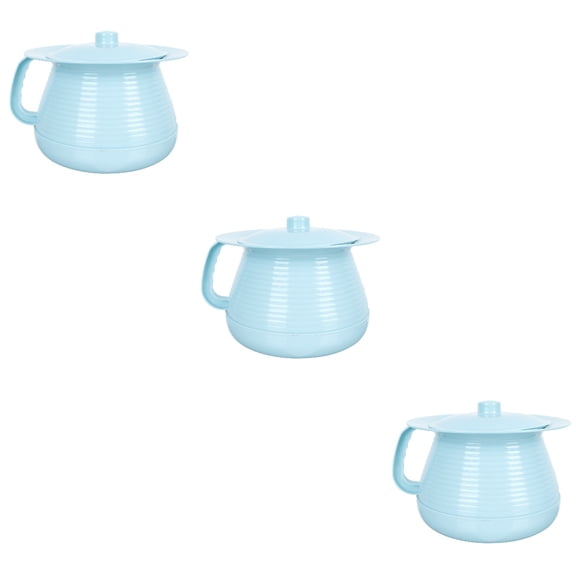 Raindrops 3 pcs Plastic Urinal Thickened Children's Domestic Bedpan Urinal Pot Toilet Seat Pot
