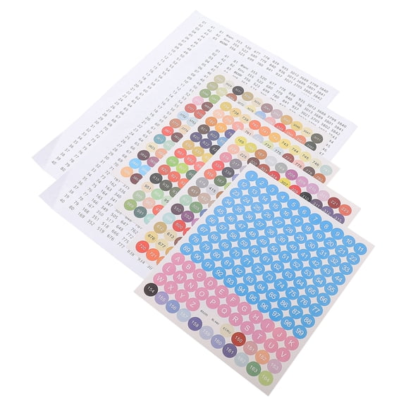 Raindrops 3 sheets of Rhinestone Storage Jar Number Labels Classifying Labels Sorted Stickers
