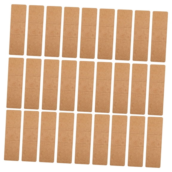 Raindrops  30 Pcs Antique Bookmark Display Cards Artistic Magnetic Khaki