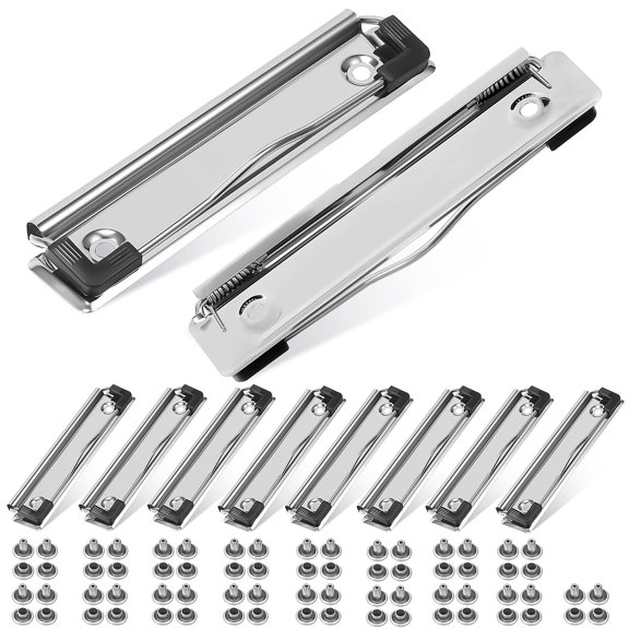 Raindrops 30-Pack Large Clipboard Clips with Mounting Nails, Sturdy Clips for School, Office, Classroom Use