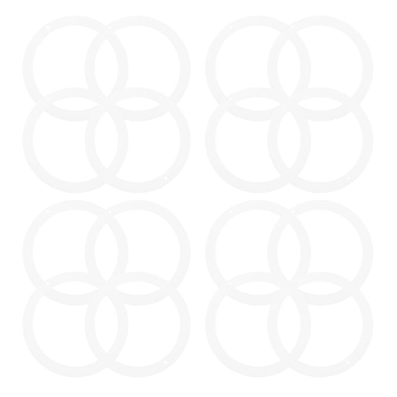 Raindrops 30-Piece Silicone Gasket Fittings for Masonry, White, 9.20 x 9.20 x 0.50 cm, and Flexible Seal