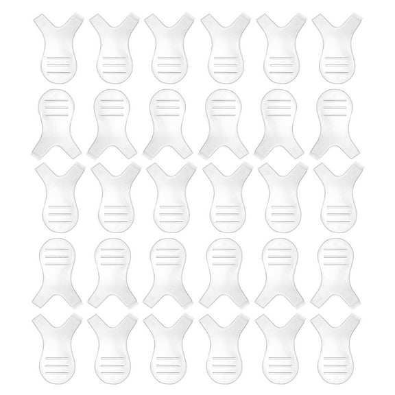 Raindrops 30 Pcs Look Faux Y-shaped Mascara Brush Eyelash Transparent