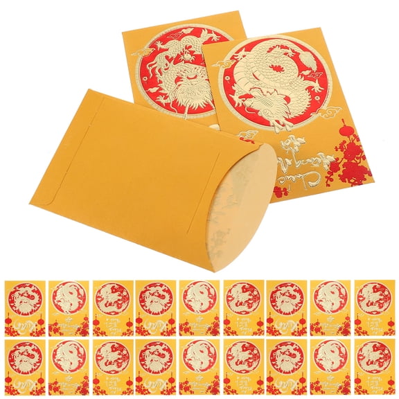 Raindrops 30 Pcs Packets Dragon Lunar Year Luck Money Envelopes