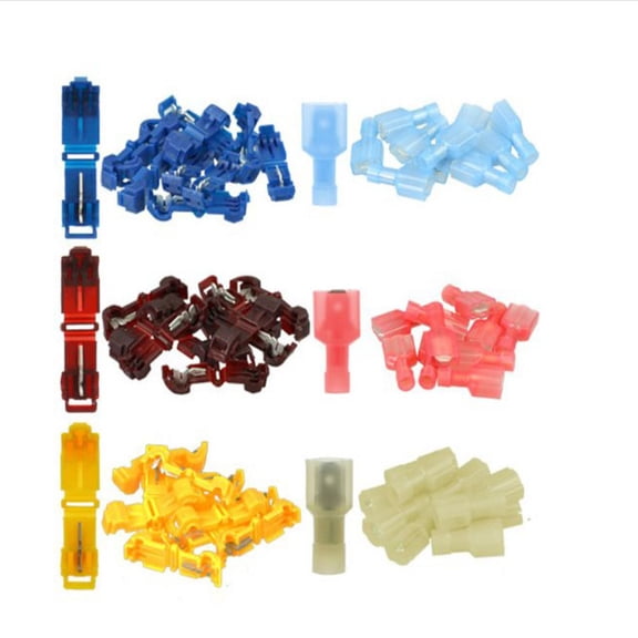 Raindrops 30 Pcs Solderless Wire Connector Copper Snap Connectors Crimps