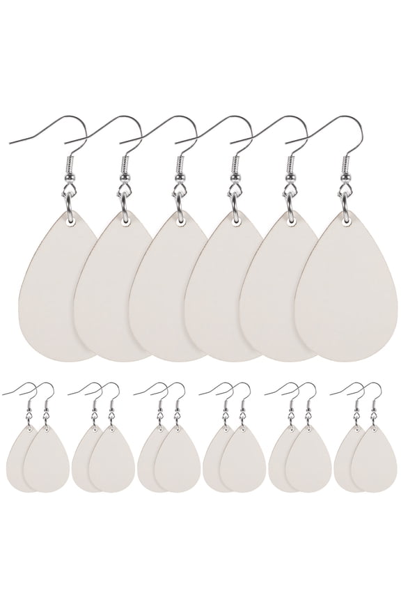 Threader Earrings 30 Pcs Sublimation Blanks 3.60x2.50x0.30CM Lightweight Jewelry Making Supplies
