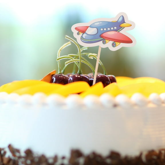 Raindrops 30 Pcs Toy Birthday Cake Airplane Insert Boy or Girl Topper for
