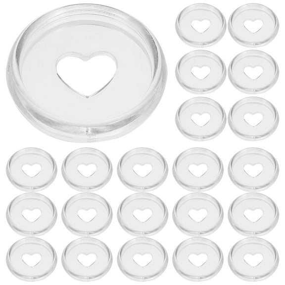 Raindrops Discbound Discs for Planner Transparent ABS Material 30pcs Round Binder Discs 1.18 Inches