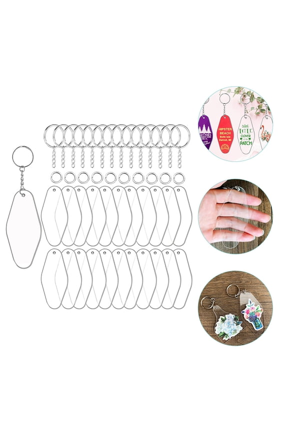 30 Sets Retro Motel-Shaped Key for Class Reunions, School Events, and Group Activities