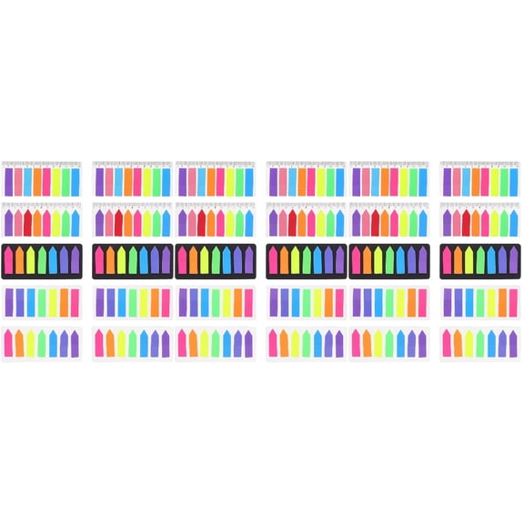 Raindrops 30 Sets Sticky Marker Fluorescent Book Tabs Sticky Page Mats Bright Page Tabs Page Marker