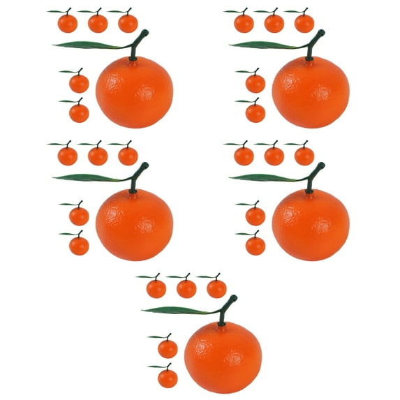 Raindrops 30 pcs Fake Oranges Models Supermarket Small Artificial Oranges Props Artificial Fruits