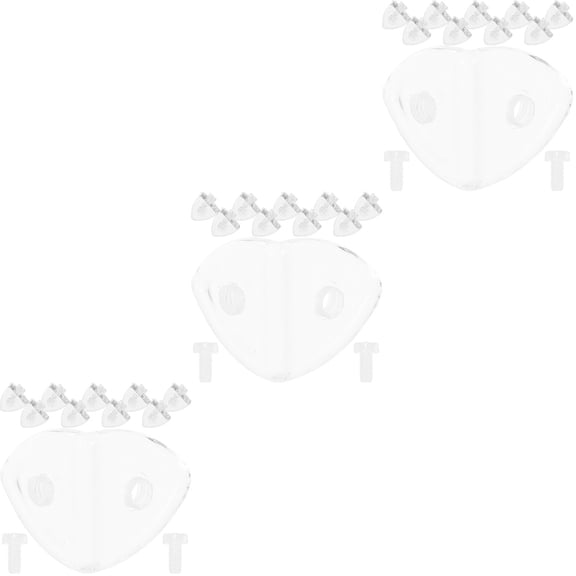 Raindrops 30 pcs Right Angle Bracket Shelf Support Angled Glass Shelf Small L Bracket Rack