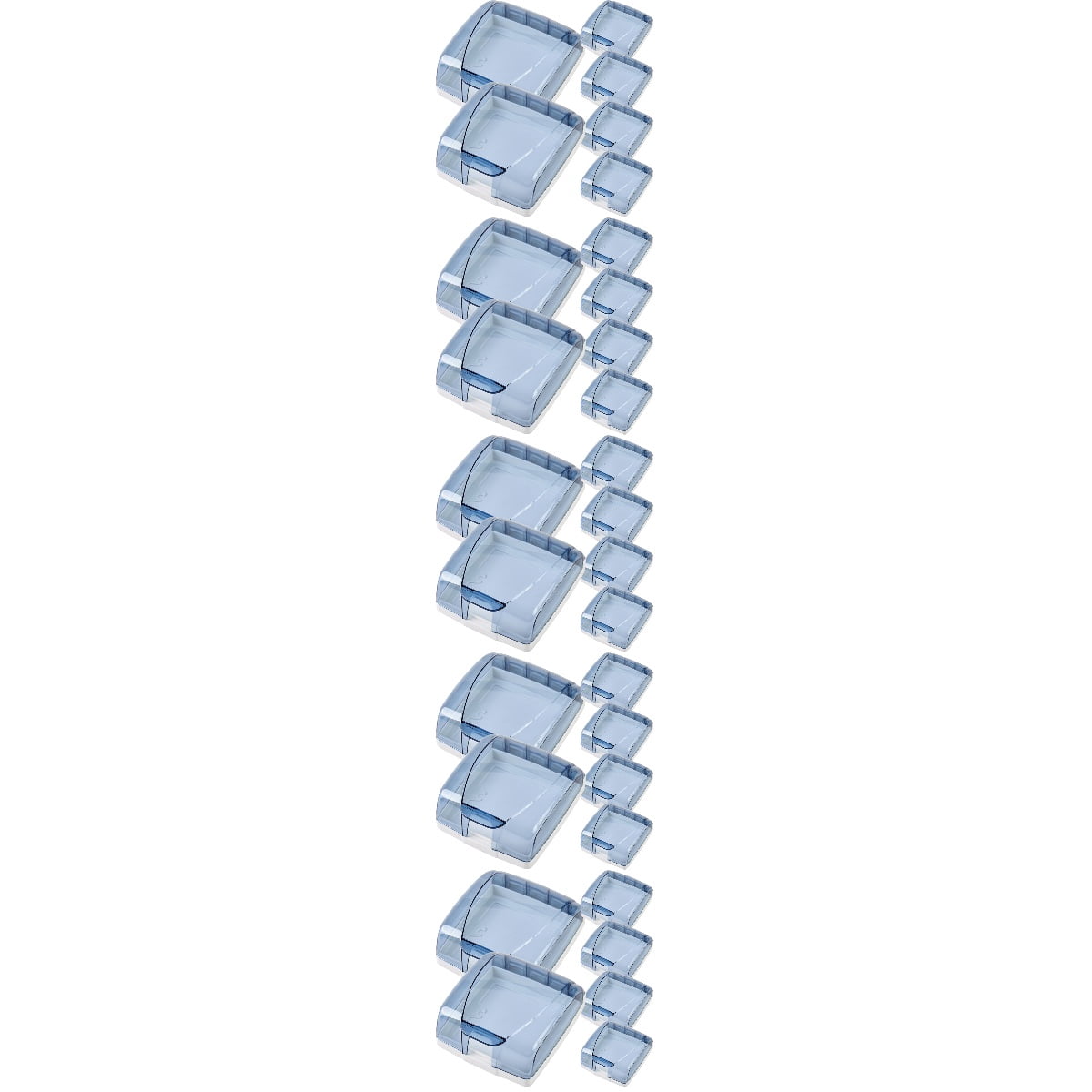Raindrops 30 pcs Self-adhesive Bathroom Outlet Cover Wall Protector Cover Single Slot Socket Shell