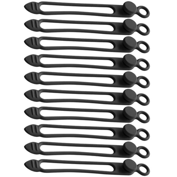 Raindrops 30 pcs  Silicone Cable Ties Cord Wraps Cable Organizers Cord Organizers for Desk