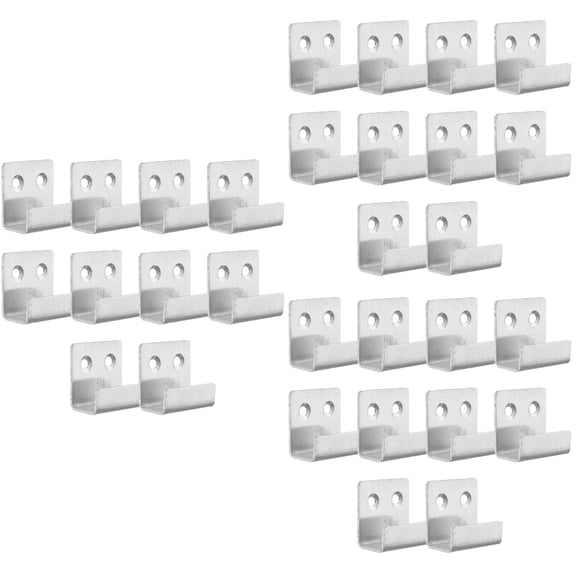 Raindrops 30 pcs Stainless Steel Hooks Wall Mount Brackets Hooks Tile Display Hangers