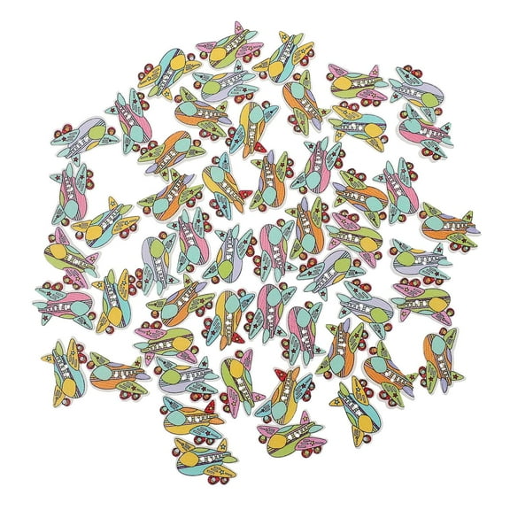 Raindrops 300 Pcs  Creative Buttons Painting Buttons 2 Holes Buttons for Sewing Crafting