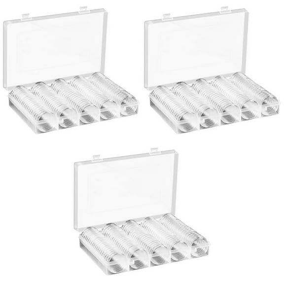 Raindrops 300 pcs Transparent Coin Protector Holder Coin Cases Coin Capsules Holder