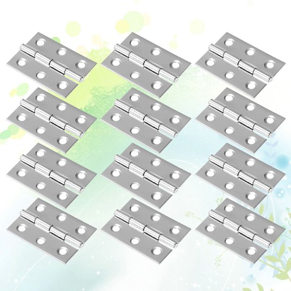 Raindrops Hanging Door Hinge Stainless Steel Silver 30PCS
