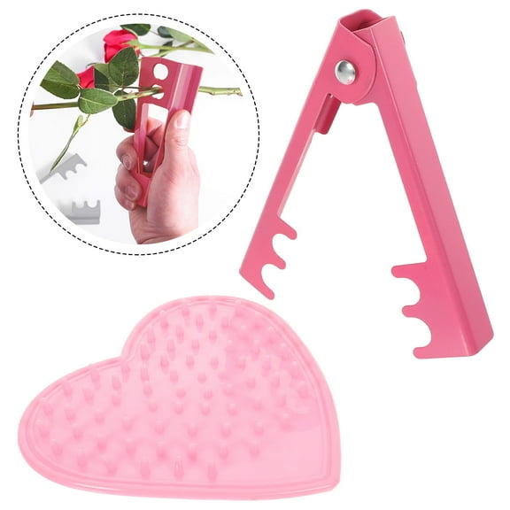 Raindrops Rose Stripper Tool Pink Plastic 1 Set