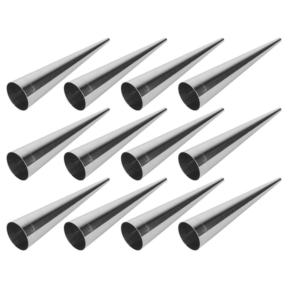 Raindrops 30Pcs Baking Mold Stainless Steel Conical Shape Moulds for Home and Shop Use