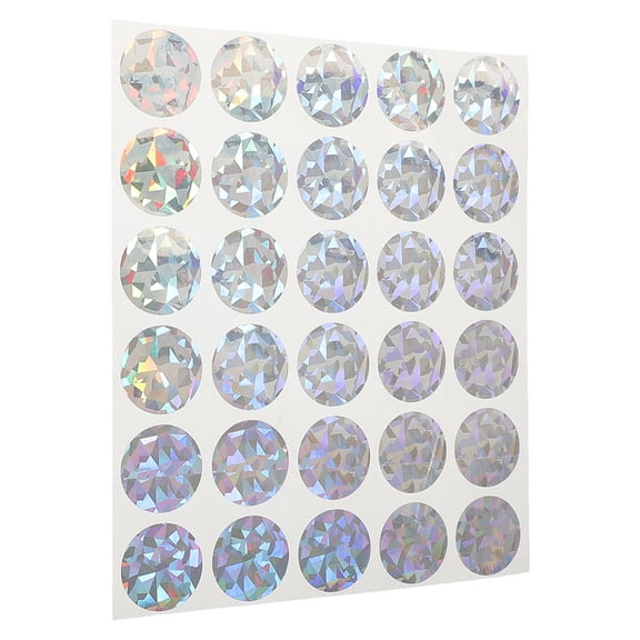 Raindrops 30Pcs Circle Scratch Off Stickers Diy Project Surprise Element for Classroom Activities