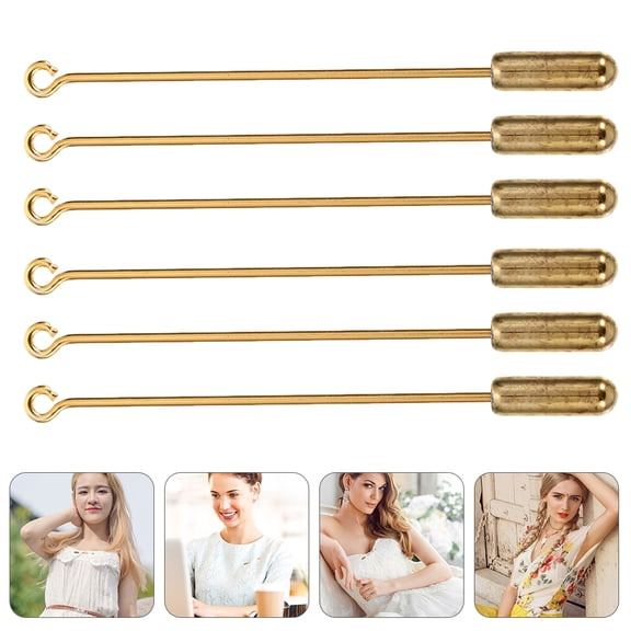 Raindrops 30PCS Long Needle Pin for Crafts Copper Brooch Backs for DIY Accessories Elegant Use