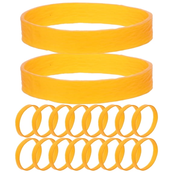 FOMIYES 30Pcs Orange Snowboard Binding Straps Rubber Ski Fix Strap Durable and Easy to Install for Secure Grip