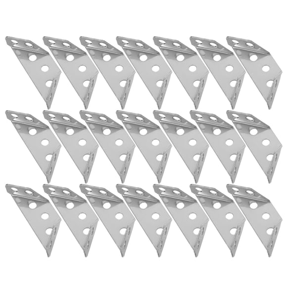 Raindrops 30Pcs Durable Stainless Steel Triangle Corner Brace for Home Furniture and Cabinet Supports