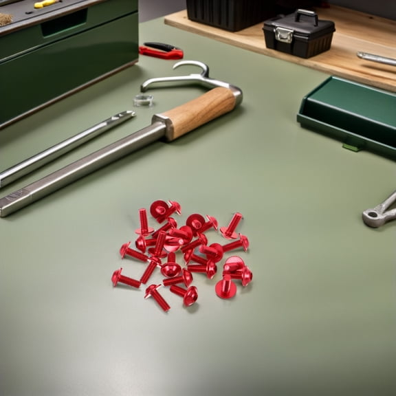 Raindrops 30Pcs Red Motorcycle Fairing Bolts High Strength Aluminum Alloy Screws