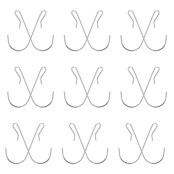 Raindrops 30Pcs Rustproof Stainless Steel J Hooks for Shelves and Wire Rack Organization