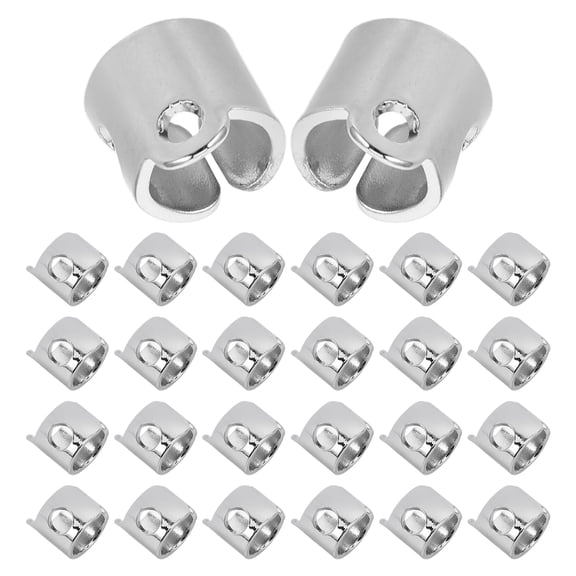 Raindrops 30Pcs Metal Needle Thread Guide for Sewing Machine Accurate Thread Alignment Silver