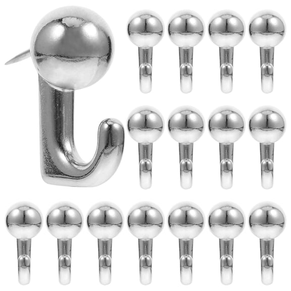 Raindrops 30pcs 20 Lbs Pin Hooks Push Pin Hangers Metal Push Pin Hooks Picture Hanging Nails For Home Office Or Fabric Wall