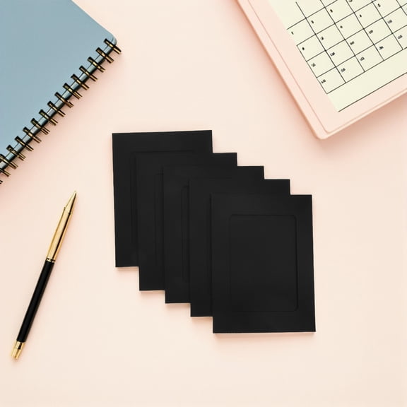 Raindrops 30 Pcs Black Cardboard Photo Frames for Graduation Party Display and Craft Decoration