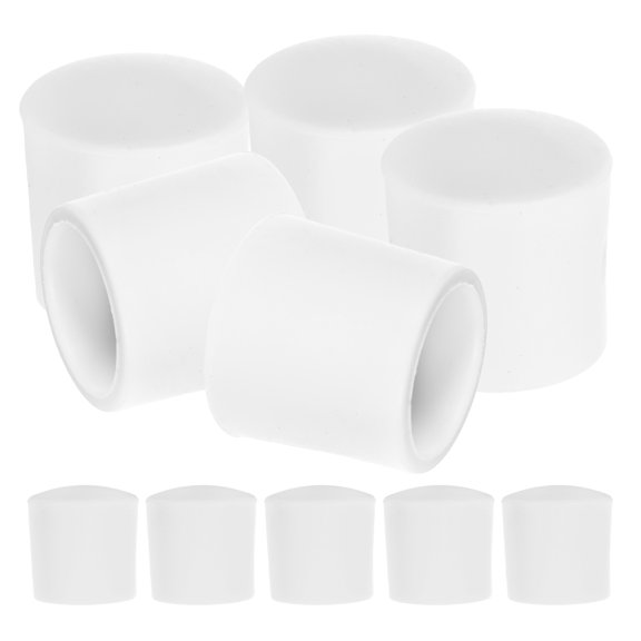 Raindrops White Plastic Door Stopper Caps for Wall , and Easy to Install, 30 Pieces Set