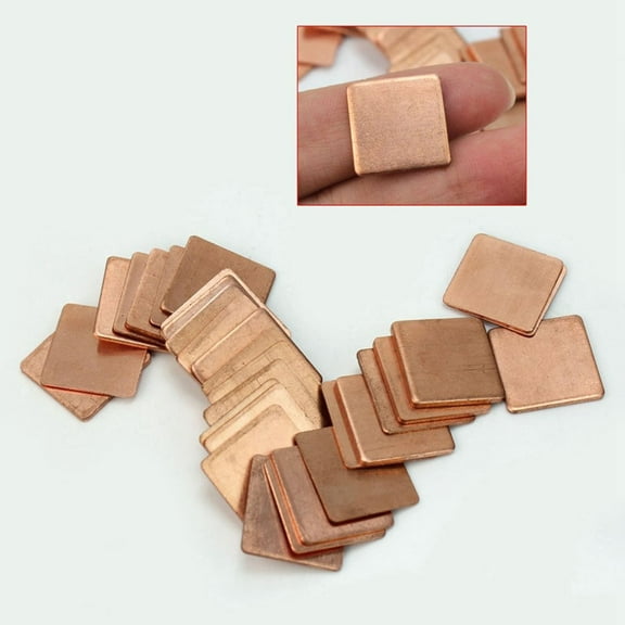Raindrops 30pcs Laptop Copper Cooling Pads for GPU and CPU