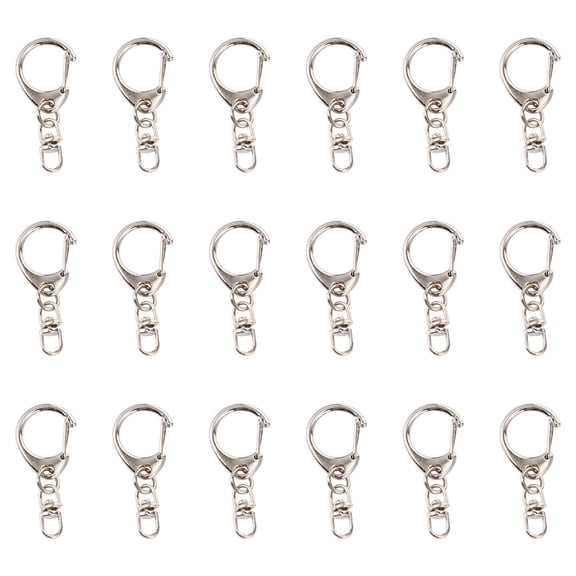 Raindrops 30pcs Spring Snap Keychain Clips for DIY Keychains