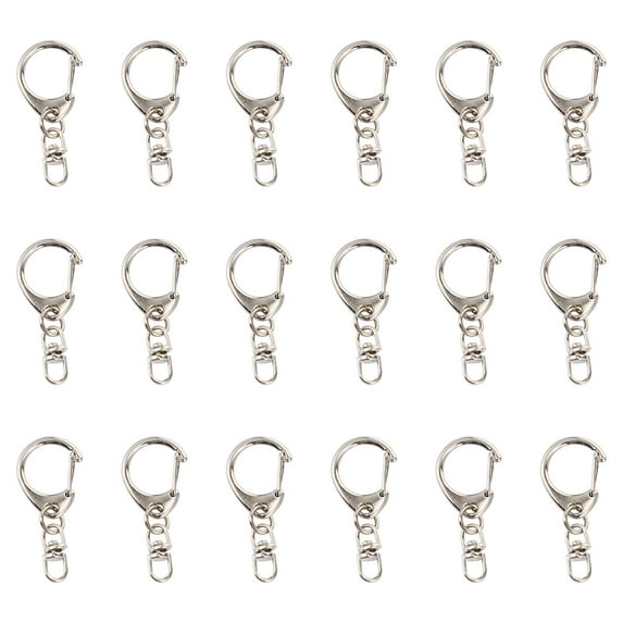 Raindrops 30pcs Spring Snap Keychain Clips for DIY Keychains