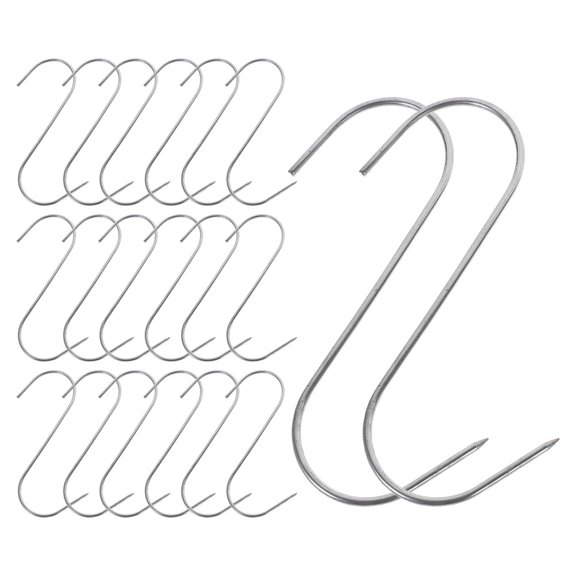 Raindrops 30Pcs Stainless Steel Hooks for Meat Processing and Food Service Workers
