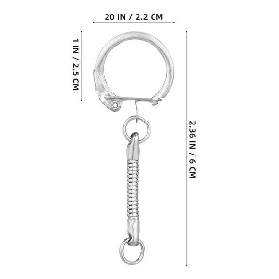 Raindrops 30 Pieces Snake Chain Key with Lightweight Clasps for Crafting Projects