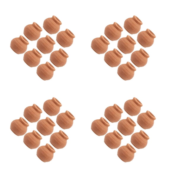 Raindrops 32 PCS  Tiny Flower Pots Nursery Pots Mini Terracotta Pots Succulent Plants Clay Pots Small Clay Planters for Desktop and Windowsill Decoration