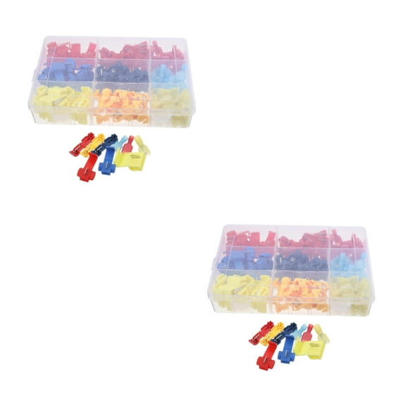 Raindrops 320 pcs Quick Splice Wire Connectors Kit T Tap Electrical Wire Terminals, Self-Stripping Insulated Male Quick Disconnects Automotive Wiring Waterproof T Tap Wire Connectors