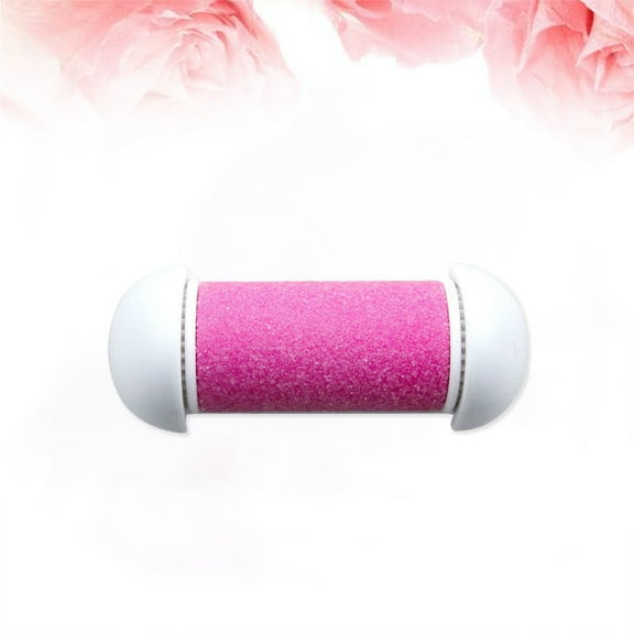 Raindrops 33Pcs Replacement Roller Heads Pink Abs Foot Exfoliator Tool For Men And Women With Remover Feature