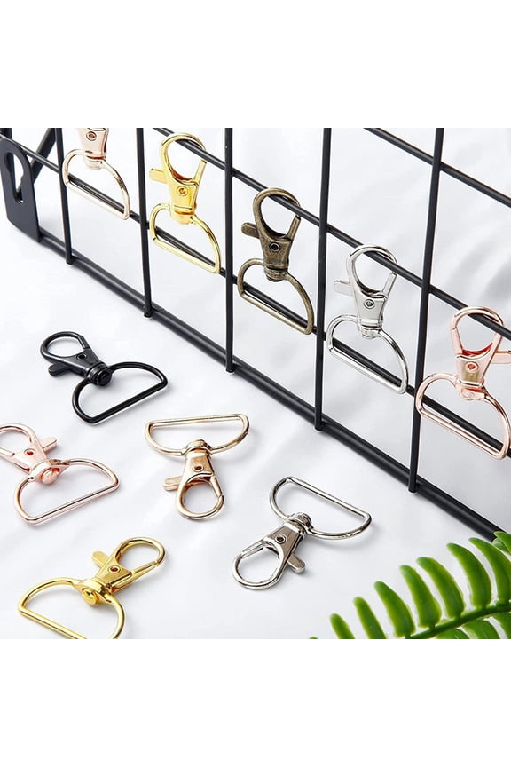 Raindrops 35pcs  Rotatable Buckle Rings Multi-function Key Rings Rotating Backpack Purse Accessories