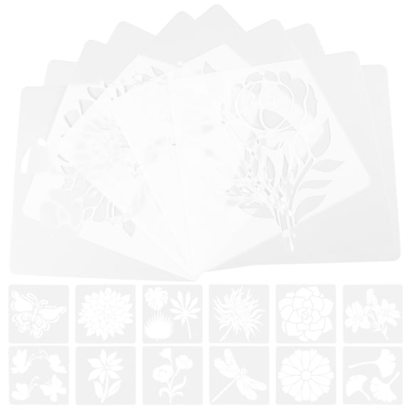 Raindrops 36 Pcs Shape Painting Template Creative Stencils DIY Templates