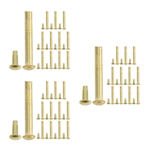 Raindrops 36 sets of Replacement Hardware Kit Fan Repair Accessories Set Maintenance Paper Fan Repair Kit Hand Fan Fasteners Hand Fan Rivet and Nut